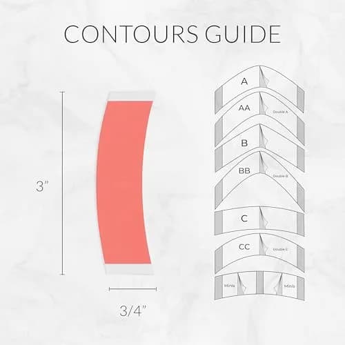 Walker Tape Sensi-Tak C Contour Pre-Cut Strips 36 Pack | Extended Wear Wig Tape for Lace Front & Poly Systems thumbnail 3