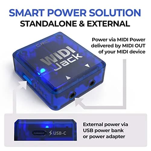 CME WIDI Jack Premium Bluetooth MIDI Adapter with DIN-5 Cables | Ultra Low Latency 3ms thumbnail 4