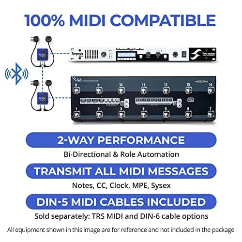 CME WIDI Jack Premium Bluetooth MIDI Adapter with DIN-5 Cables | Ultra Low Latency 3ms thumbnail 6