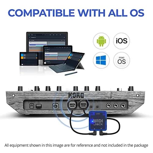 CME WIDI Jack Premium Bluetooth MIDI Adapter with DIN-5 Cables | Ultra Low Latency 3ms thumbnail 3