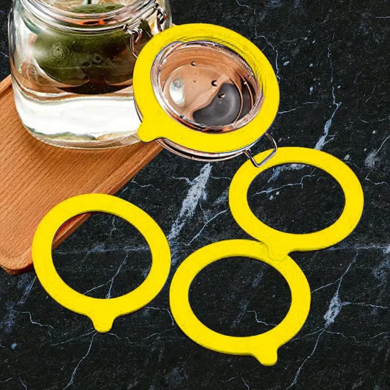 Gemhill Silicone Replacement Gasket 97mm | Leak-Proof Mason Jar Seal (10pcs) thumbnail 9