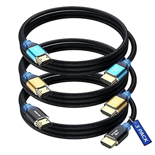 Maximm HDMI 2.1 Cable 8K 6 Ft | 48 Gbps, Braided, eARC, HDR, 5-Pack thumbnail 1