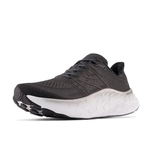 New Balance Fresh Foam X More V4 Running Shoe, Black/Phantom, 8 Wide US | Max Cushioning & Breathable Fit thumbnail 1