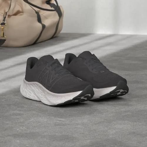 New Balance Fresh Foam X More V4 Running Shoe, Black/Phantom, 8 Wide US | Max Cushioning & Breathable Fit thumbnail 2