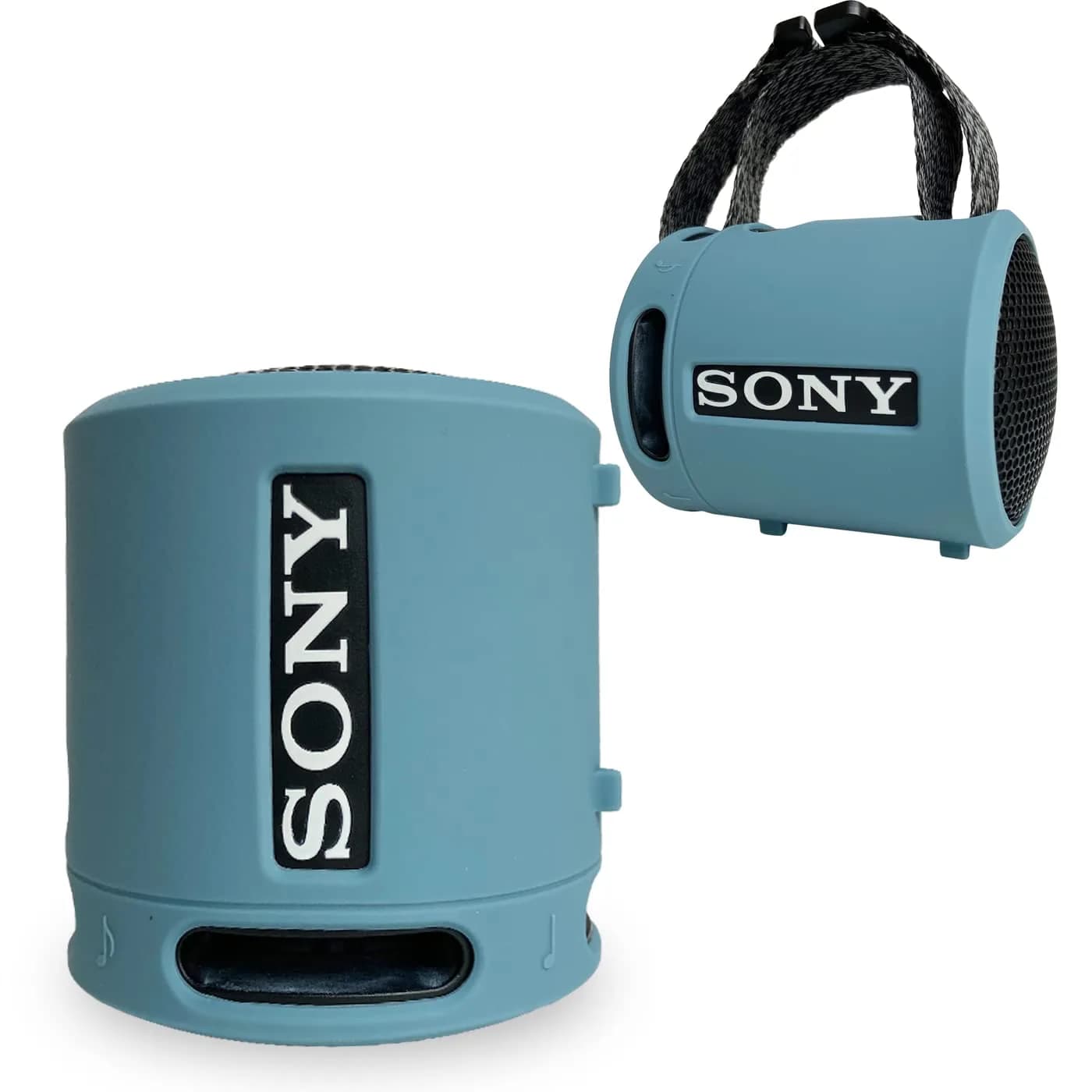 RAWECUD Silicone Case for Sony SRS-XB13/XB100 Speaker | Shockproof Protective Cover (Light Blue) - main product image