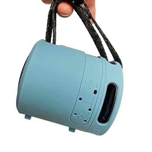 RAWECUD Silicone Case for Sony SRS-XB13/XB100 Speaker | Shockproof Protective Cover (Light Blue) thumbnail 4
