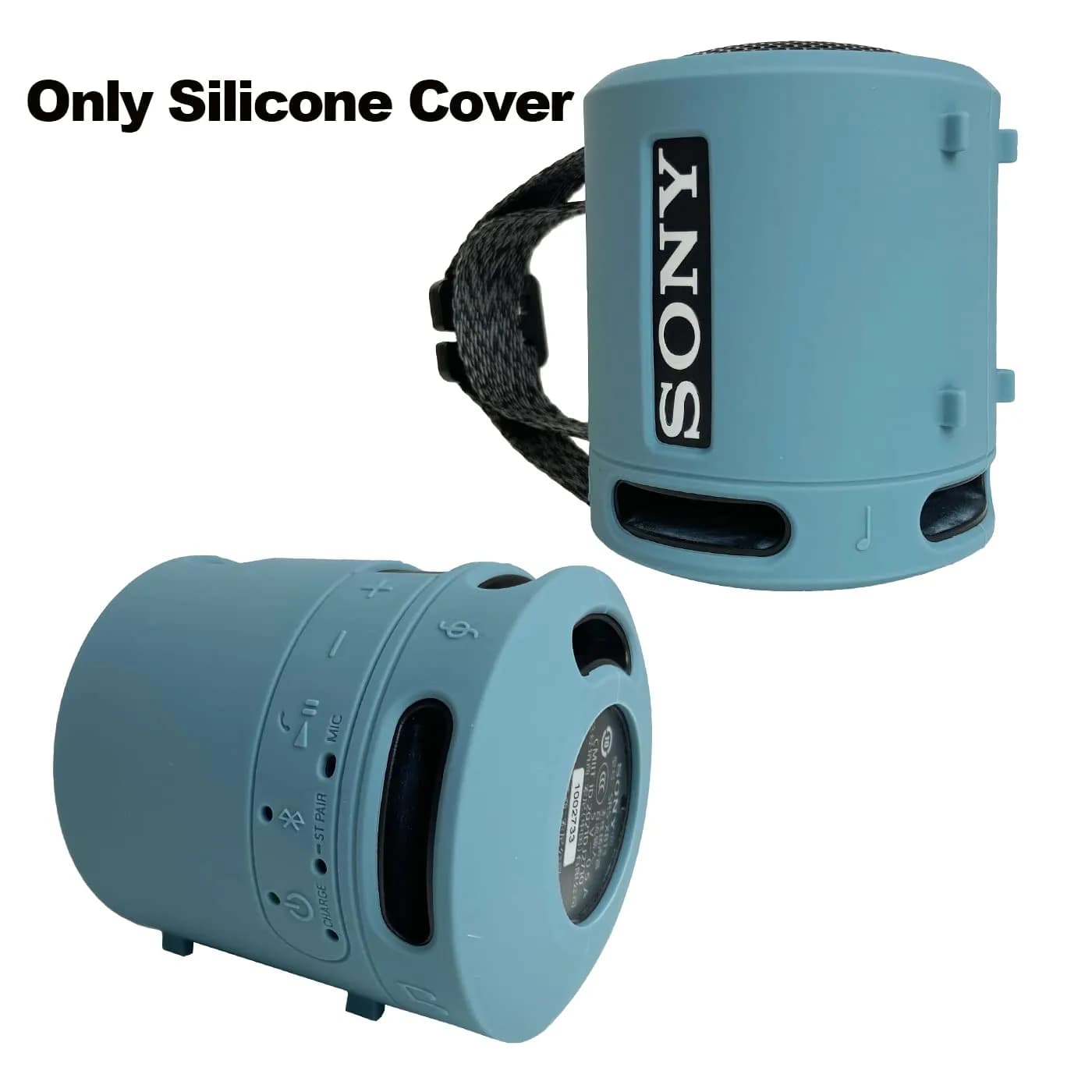 RAWECUD Silicone Case for Sony SRS-XB13/XB100 Speaker | Shockproof Protective Cover (Light Blue) - view 2