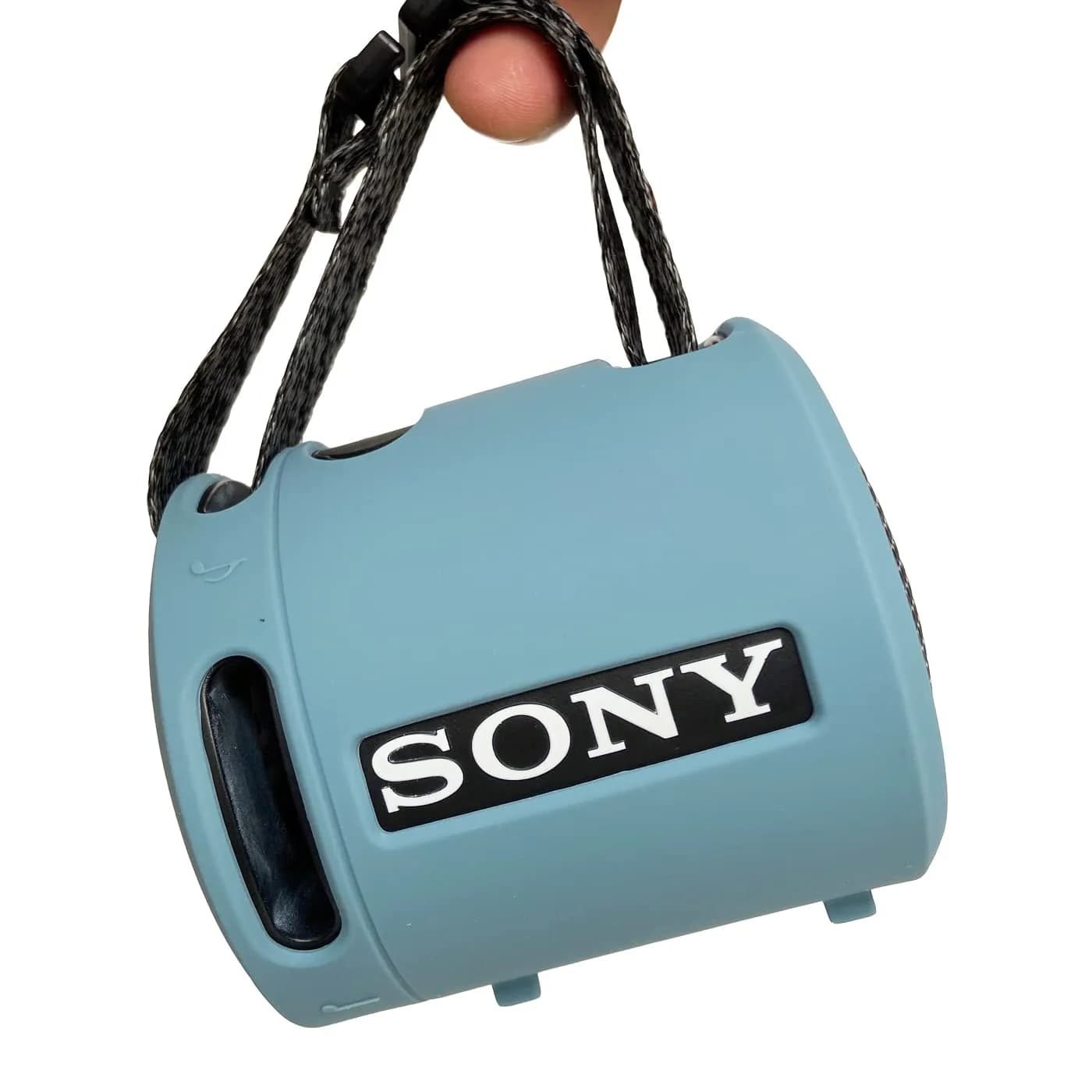 RAWECUD Silicone Case for Sony SRS-XB13/XB100 Speaker | Shockproof Protective Cover (Light Blue) - view 3
