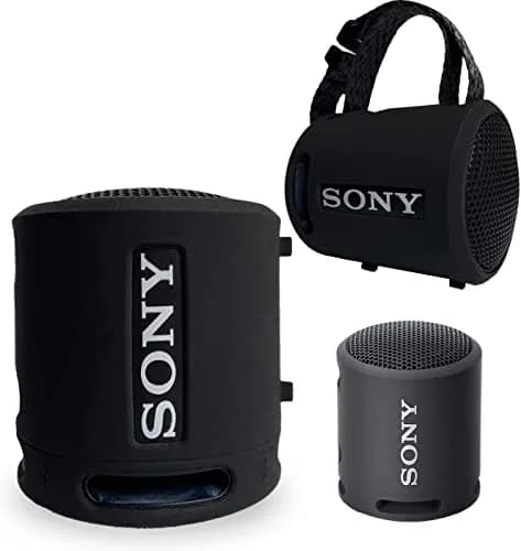 RAWECUD Silicone Cover Case for Sony SRS-XB13/XB100 Speaker | Black, Shockproof Protective Skin thumbnail 5