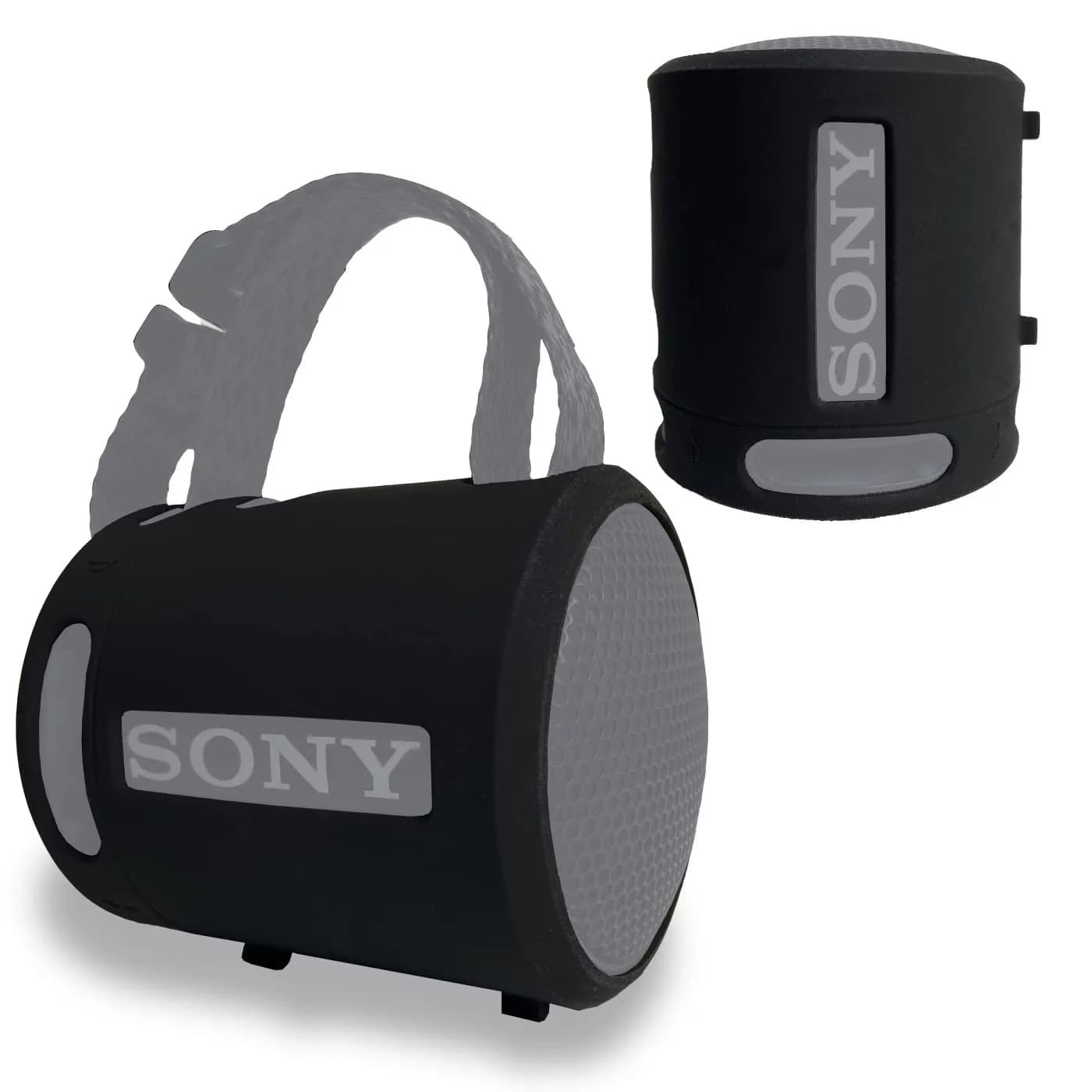 RAWECUD Silicone Cover Case for Sony SRS-XB13/XB100 Speaker | Black, Shockproof Protective Skin - view 7