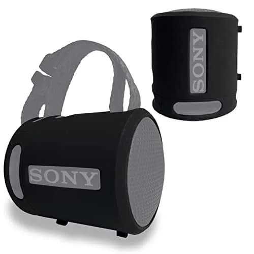 RAWECUD Silicone Cover Case for Sony SRS-XB13/XB100 Speaker | Black, Shockproof Protective Skin thumbnail 7