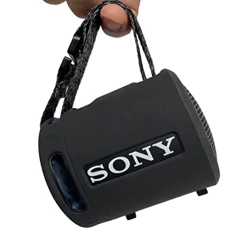 RAWECUD Silicone Cover Case for Sony SRS-XB13/XB100 Speaker | Black, Shockproof Protective Skin thumbnail 3
