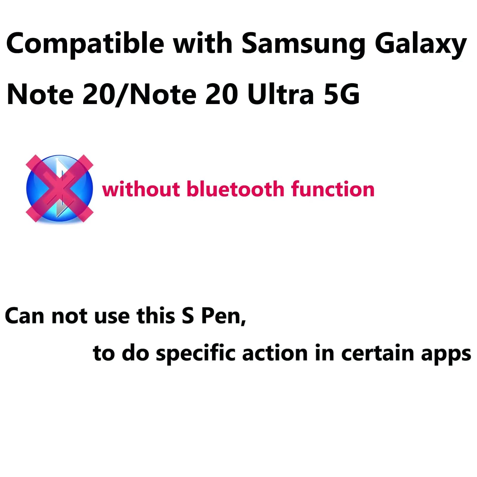 PCTC Stylus Pen Replacement for Samsung Galaxy Note 20 Ultra 5G (Mystic Black) | 4096 Pressure Levels - view 2