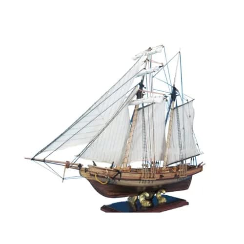 HAPYLY Scale DIY Hobby Wooden Ship Model Boat Kit 1/70 | Self-Assembled Watercraft Craft thumbnail 1