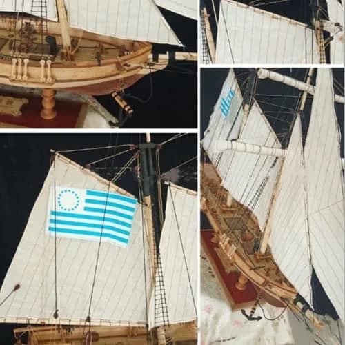 HAPYLY Scale DIY Hobby Wooden Ship Model Boat Kit 1/70 | Self-Assembled Watercraft Craft thumbnail 8
