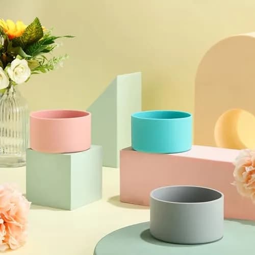 Honeydak Silicone Sleeve for Glass Spray Bottle, Pastel | Elastic, Non-slip, Protects & Warms Hands thumbnail 7