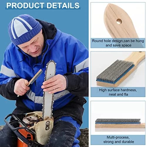Chumia Steel Wire Card Brush 21 cm (8.27 Inch) | Cleans Metal Shavings from Files & Rasps thumbnail 3