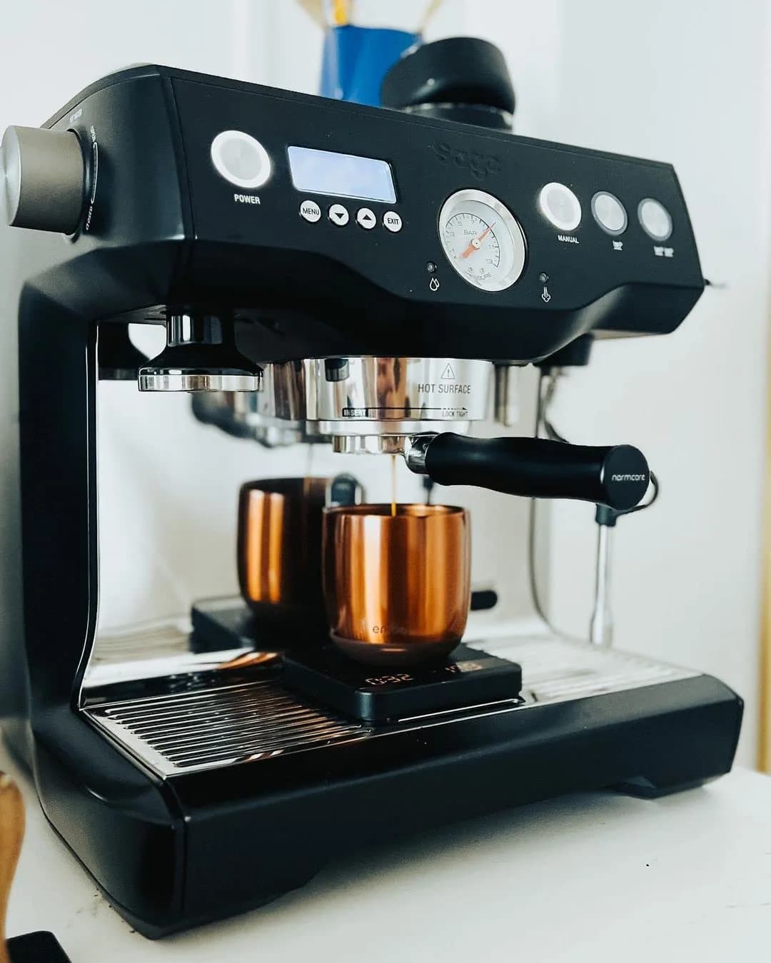 Normcore 58mm Bottomless Portafilter for Breville Dual Boiler Espresso Machines | Includes 18g Filter Basket thumbnail 3