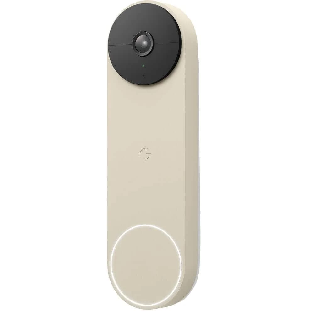 Google Nest Doorbell (Battery) - Ash | Wireless Video Doorbell with HD Night Vision — Linen