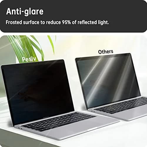 Peslv Magnetic Privacy Screen for MacBook Air 13" (2018-2021 M1) & Pro 13" (2016-2022 M1/M2) | Anti-Blue Light Glare Filter thumbnail 5