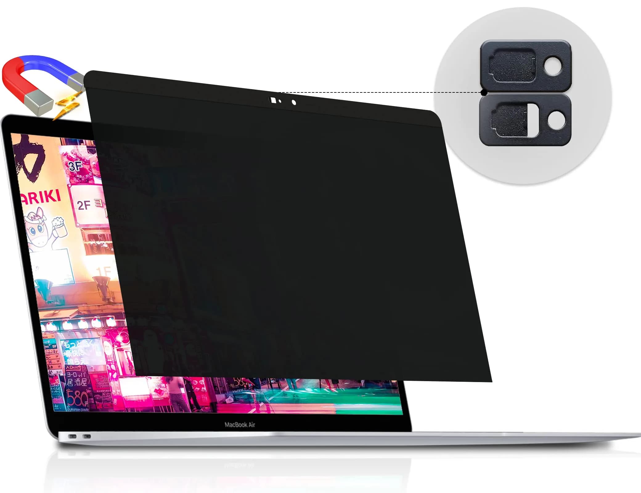 Peslv Magnetic Privacy Screen for MacBook Air 13" (2018-2021 M1) & Pro 13" (2016-2022 M1/M2) | Anti-Blue Light Glare Filter - main product image