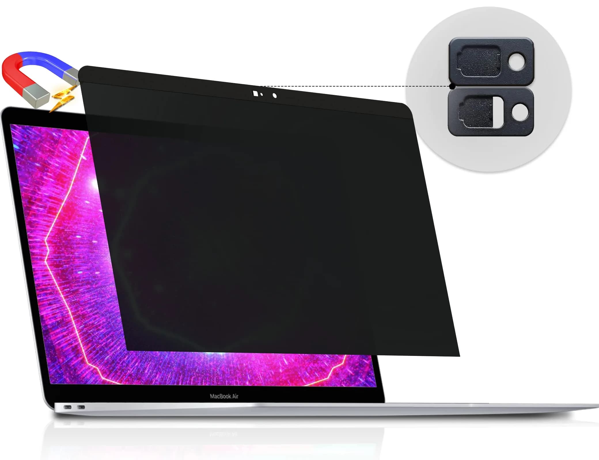 Peslv Magnetic Privacy Screen for MacBook Pro 13 Inch (2012-2015) | Anti Blue Light Glare Peep Filter