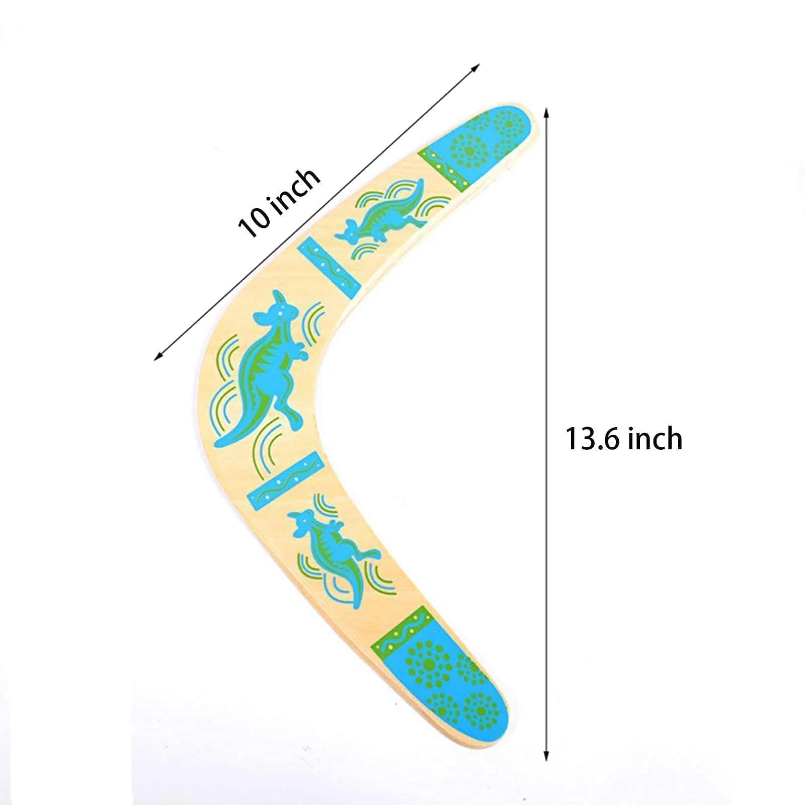 Inborntrait V-Shaped Boomerang 2 Pack (Blue & Light Brown) | Handmade Wooden Outdoor Toy for Ages 10+ - view 8