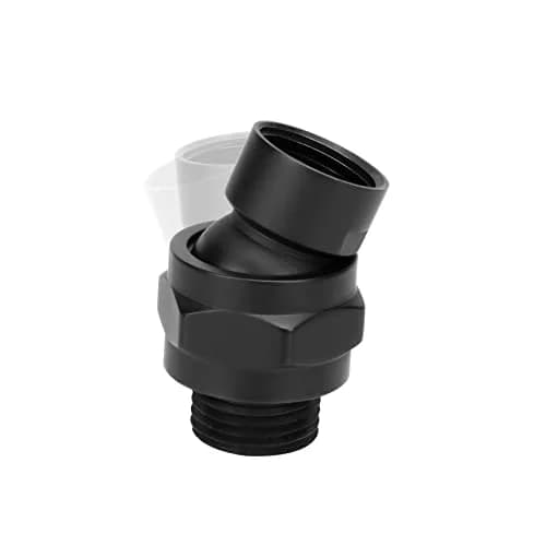 NearMoon Shower Head Swivel Ball Adapter Matte Black | Solid Brass Shower Connector Ball Joint Adjustable Universal Shower Arm Extension Component thumbnail 1