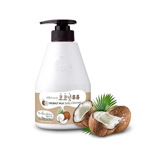 Kwailnara Coconut Milk Body Wash 560ml (19.75 Fl Oz) | Hydrated & Silky Skin with Milk Protein & Royal Jelly thumbnail 1