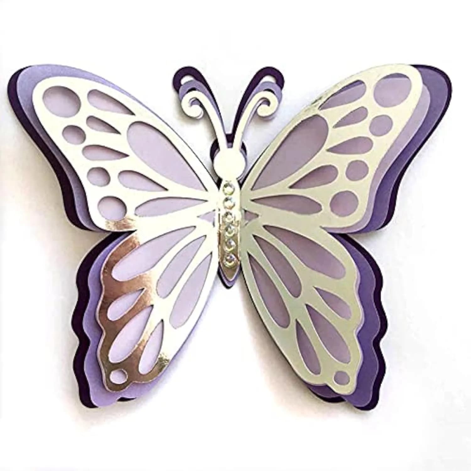Trdxxx 4pcs 3D Butterflies Metal Cutting Dies for Scrapbooking & Crafts | High-Carbon Steel (10.2cm x 7.6cm)