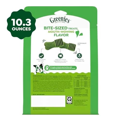Greenies Anytime Bites Dog Treats, Original Flavor, 10.3 oz | Chewy, Low-Calorie Dog Snacks for Training & Treating thumbnail 9