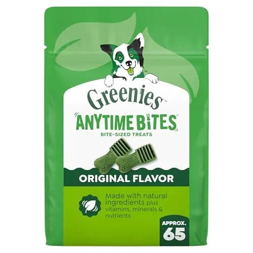 Greenies Anytime Bites Dog Treats, Original Flavor, 10.3 oz | Chewy, Low-Calorie Dog Snacks for Training & Treating - main product image