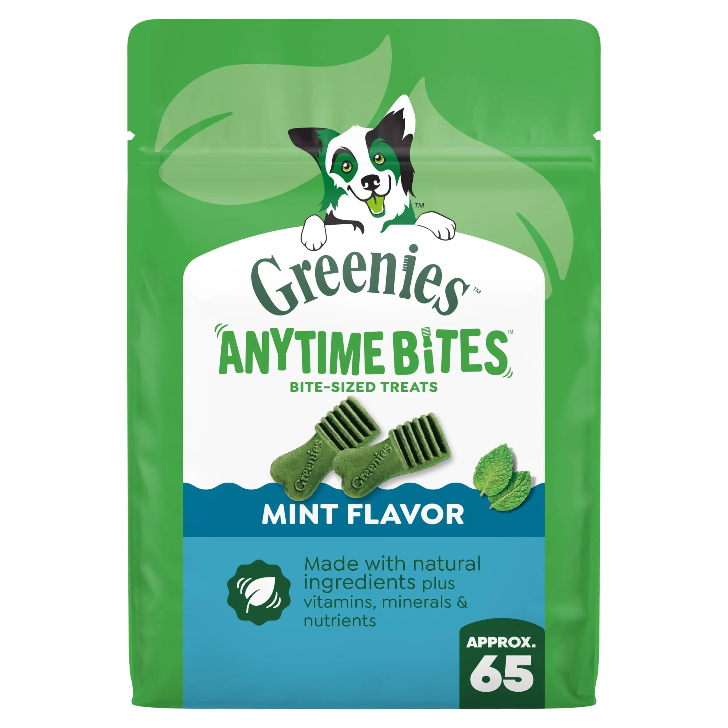 Greenies Dog Treats Mint Flavor 10.3 oz | Chewy, Natural, 13 Calories — Mint