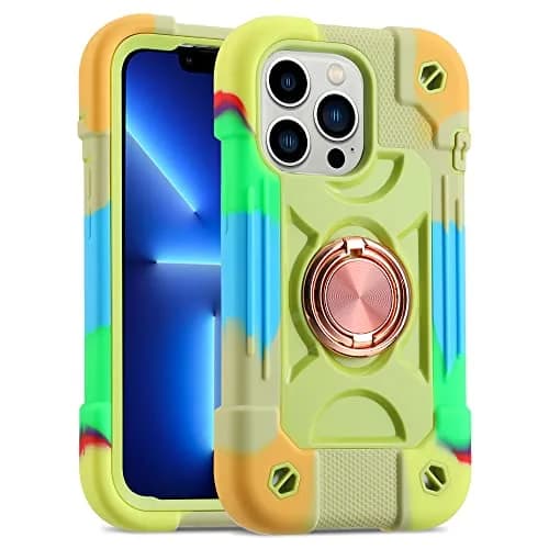MARKILL Heavy-Duty Shockproof Case with Ring Stand for iPhone 13 Pro Max 6.7 Inch | Military Grade Protection thumbnail 1