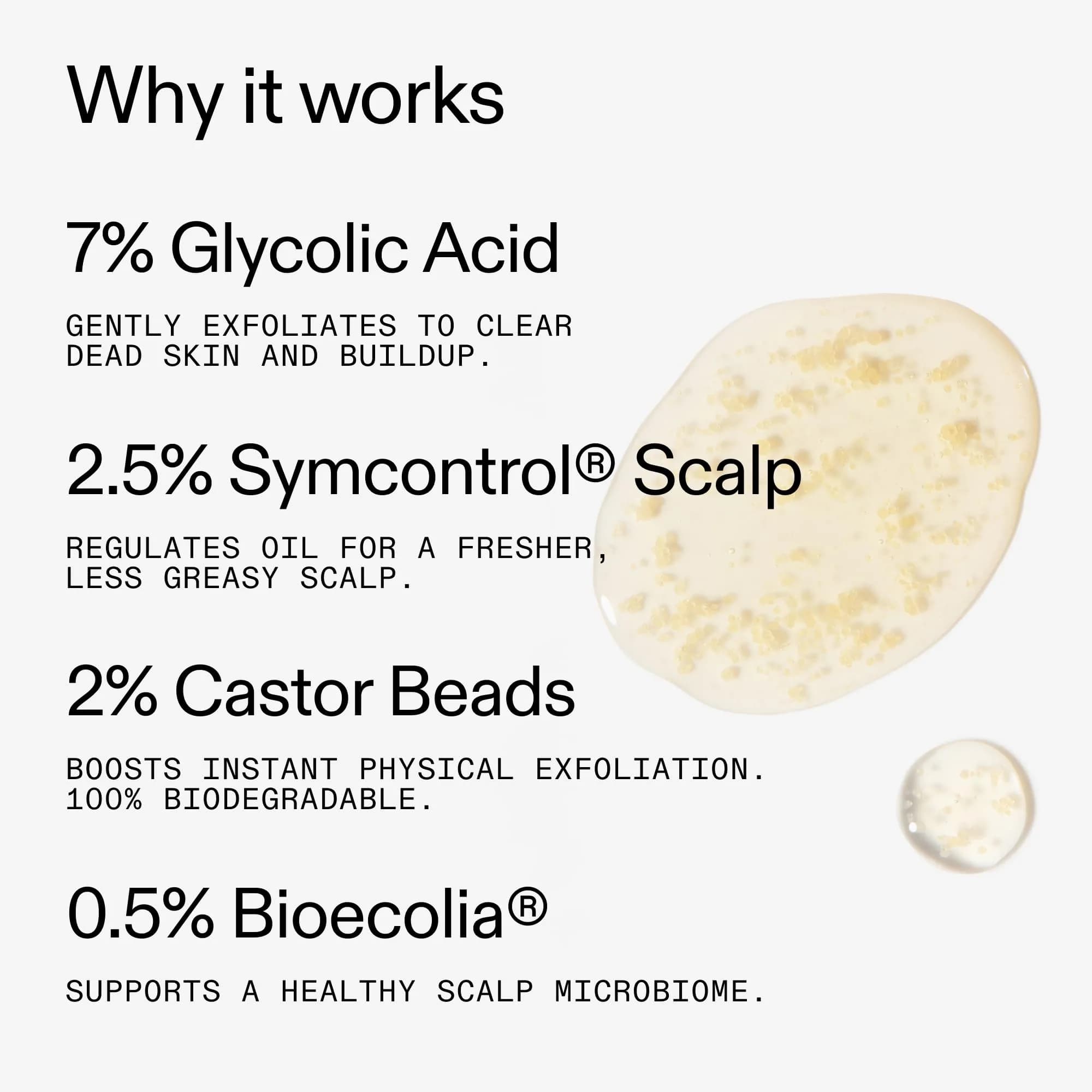The INKEY List Glycolic Acid Exfoliating Scalp Scrub 150ml (5.07 fl oz) | Promotes Healthy Hair Growth & Balances Scalp Oil - view 4