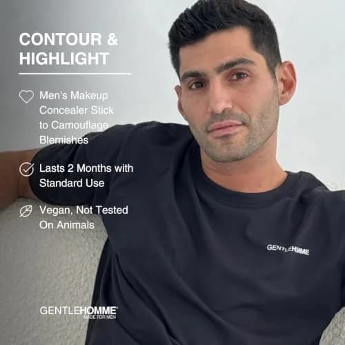 Gentlehomme Concealer Stick for Men - Medium - 0.28 Oz | Full Coverage, Buildable, All Skin Types thumbnail 5