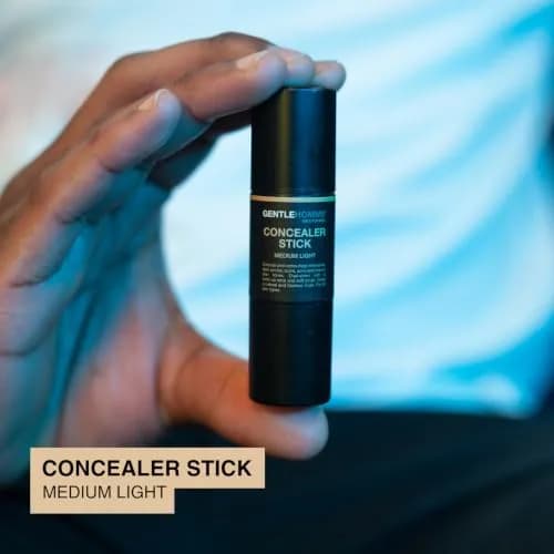 Gentlehomme Concealer Stick with Brush for Dark Circles, Medium Light | Full Coverage, Semi-Matte Finish thumbnail 2