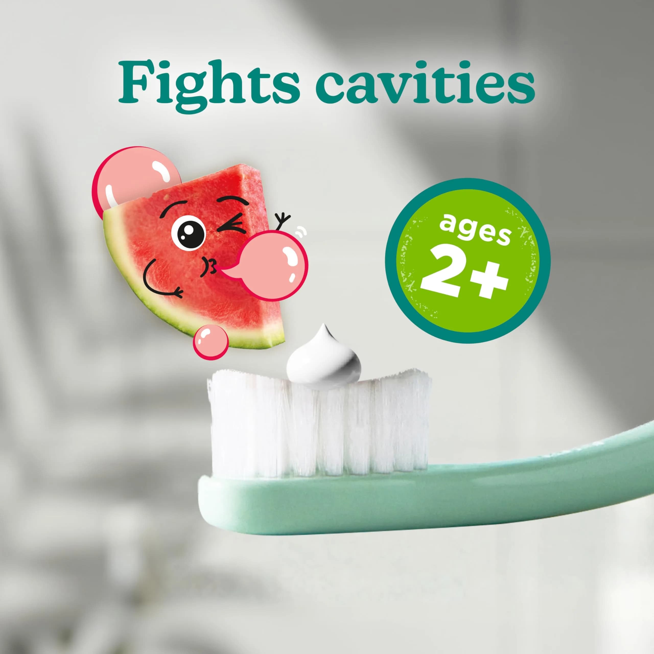 Tom's of Maine Natural Kids Fluoride Toothpaste Watermelon 156g (5.1 oz) 3-Pack | Anticavity Protection for Children - view 3