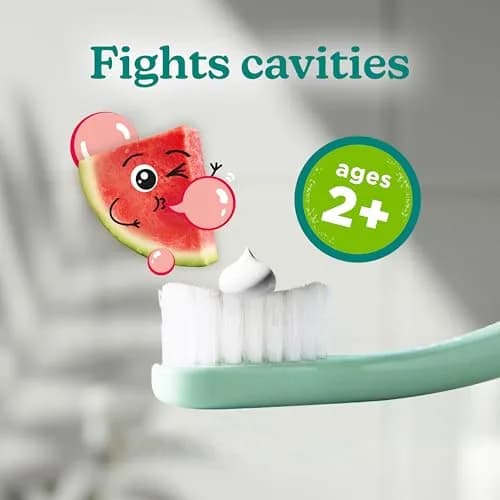 Tom's of Maine Natural Kids Fluoride Toothpaste Watermelon 156g (5.1 oz) 3-Pack | Anticavity Protection for Children thumbnail 3