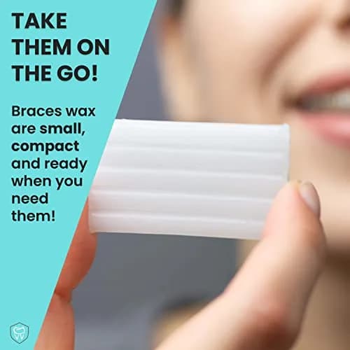 Fresh Knight Orthodontic Wax Strips with Cases (Mint) - 50 Strips | Food Grade Wax for Braces & Aligners thumbnail 7