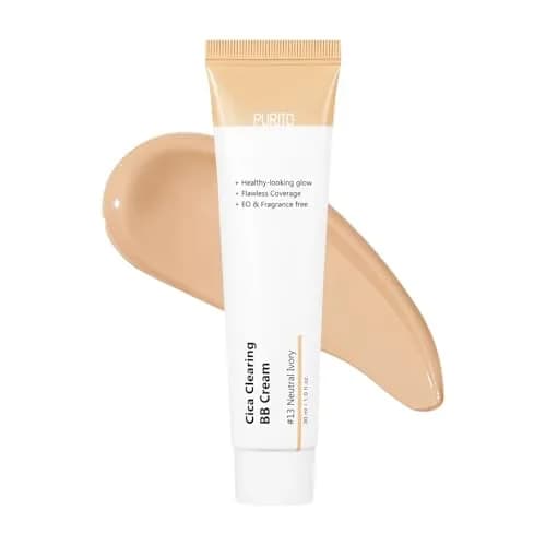 PURITO Cica Clearing BB Cream #13 Neutral Ivory 30ml (1 fl.oz) | Vegan & Cruelty-Free with Centella Asiatica thumbnail 1