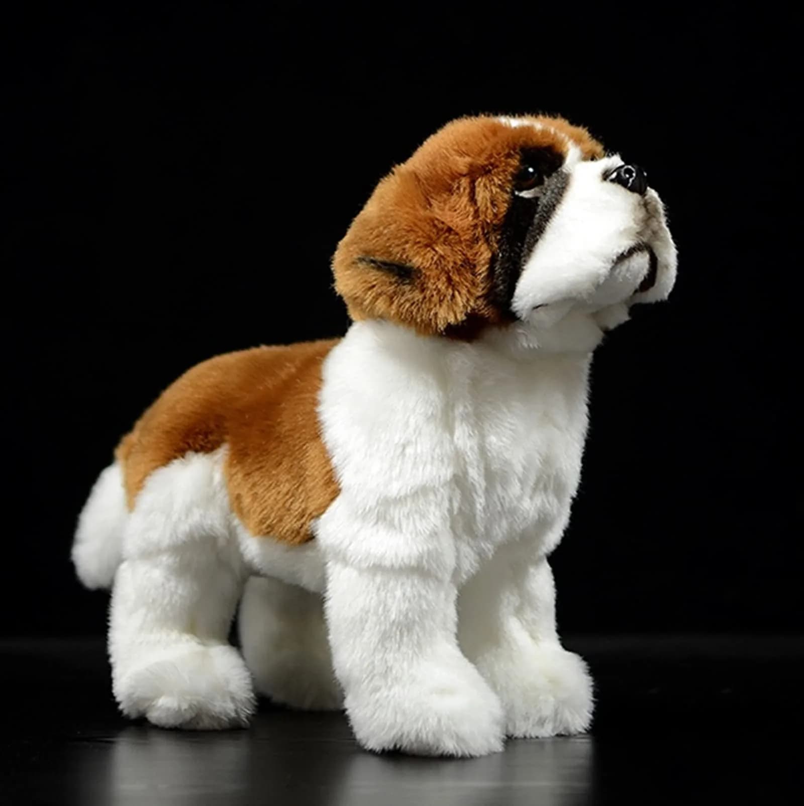ZHONGXIN MADE Realistic Saint Bernard Dog Plush Toy 30cm (12") | ASTM-Tested, Non-Toxic, Safe for Kids 3+ — Saint Bernard Dog