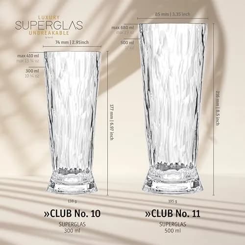 Koziol Superglas 500ml CLUB No. 11 Set of 2 | Insulating, Unbreakable Drinkware thumbnail 3