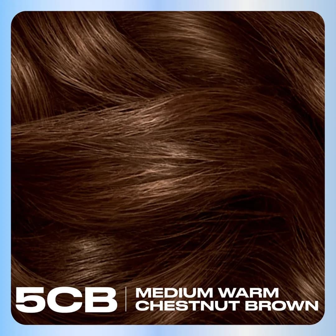 Clairol Nice'n Easy 5CB Medium Warm Chestnut Brown Permanent Hair Dye, 1 Pack - view 3