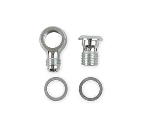 Earls PS0004ERL Power Steering Banjo Bolt & Fitting -6AN | Convert Saginaw Pumps for Easy Power Steering Swap thumbnail 1