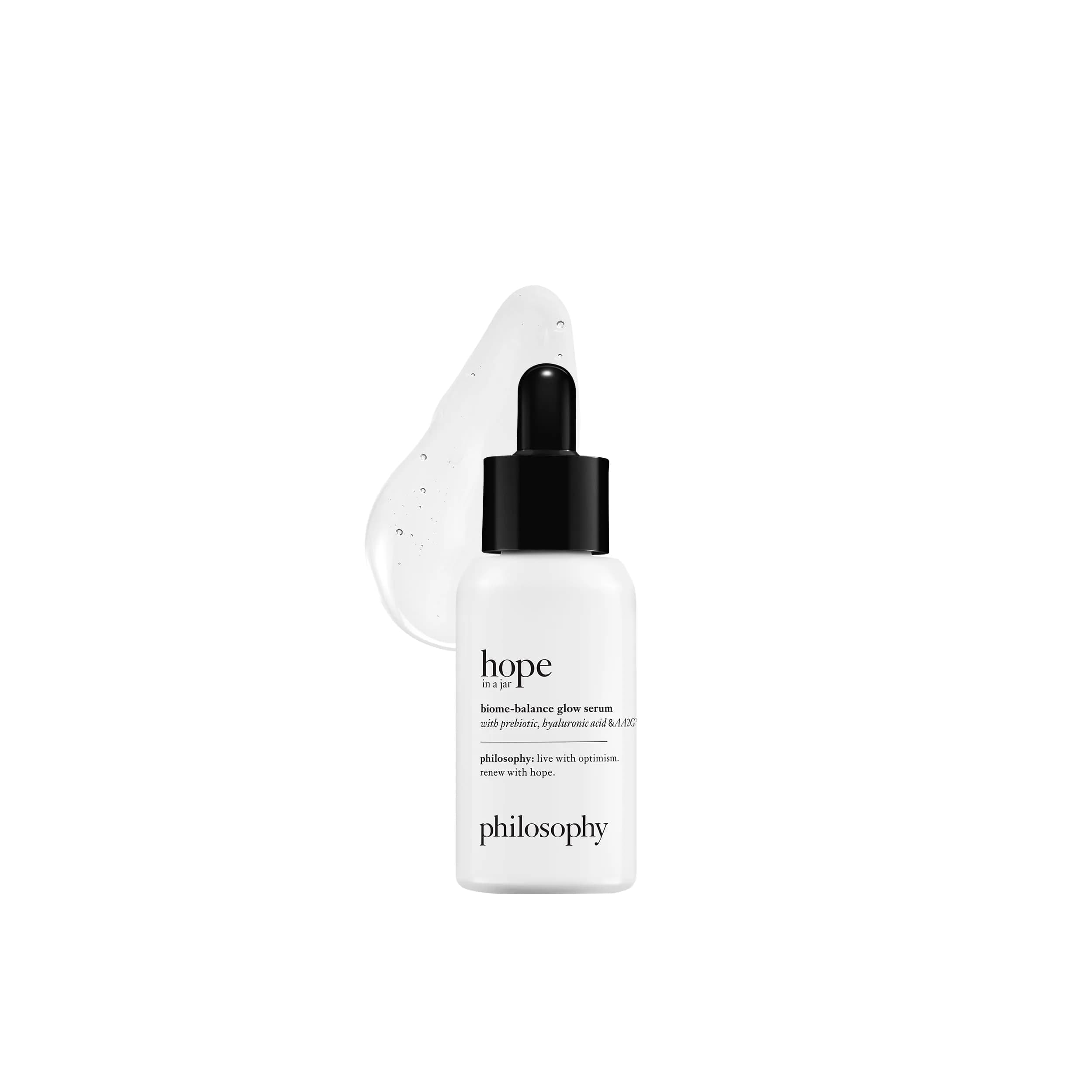 philosophy hope in a jar Biome-Balance Glow Facial Serum 30ml (1 fl oz) | Prebiotic & Vitamin C for Radiant Skin — 1 Ounce