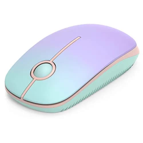 Unipows Wireless Mouse-2.4G Slim Portable Computer Mouse with Nano Receiver | 15.99 USD | 5M Clicks | Gradient Pink-Purple thumbnail 1