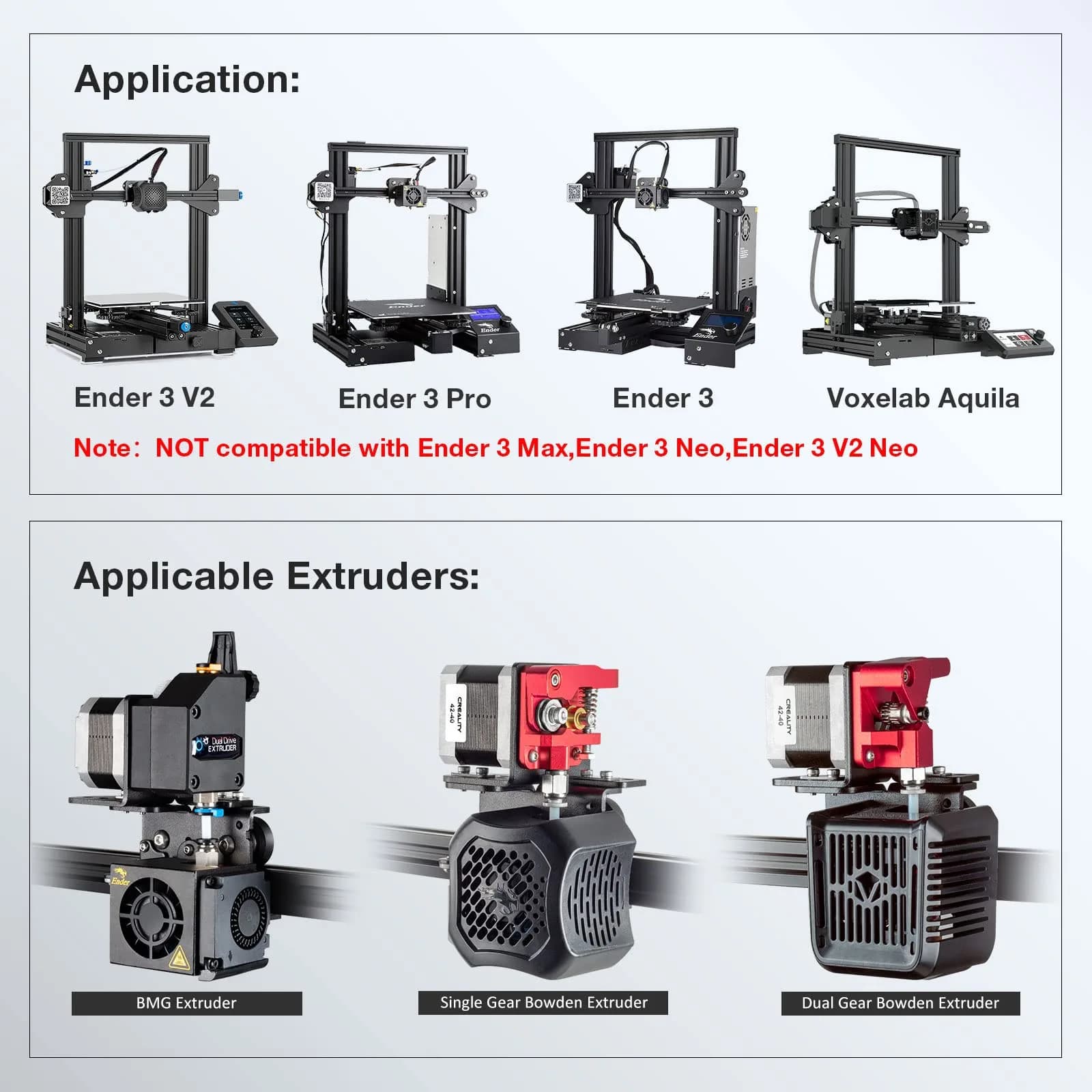UniTak3D Direct Drive Upgrade Bracket for Ender 3 V2, Pro, Aquila | 0.18 kg (0.3968 lb) - view 6
