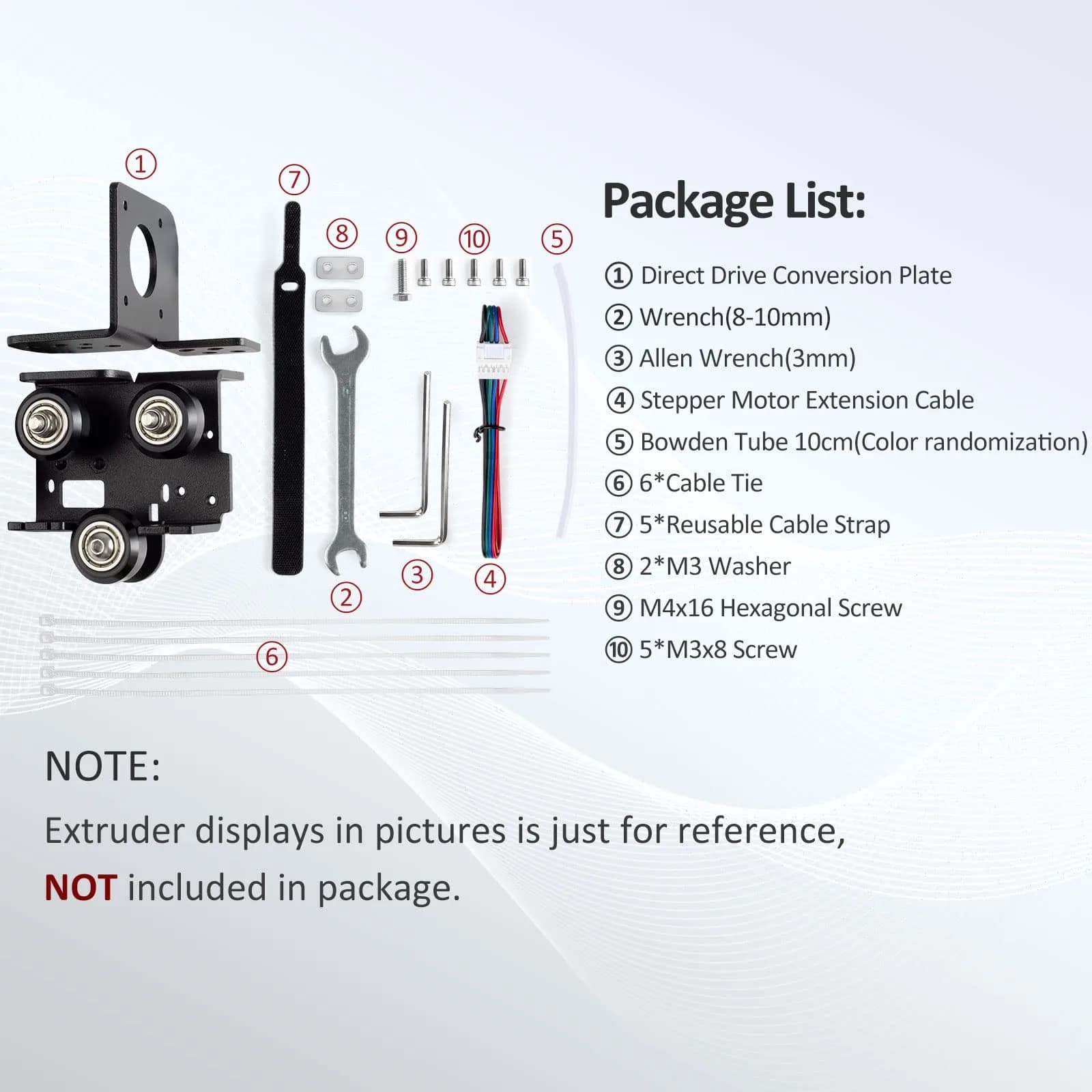 UniTak3D Direct Drive Upgrade Bracket for Ender 3 V2, Pro, Aquila | 0.18 kg (0.3968 lb) - view 2