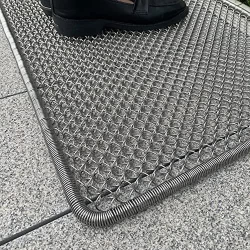 DAOMAER Metal Outdoor Entrance Door Mat, Waterproof, Odorless, Easy to Clean, All-Weather Heavy Duty Scraper Door Mat 47cm x 79cm (18.5"x31") | Stainless Steel Wire Mesh thumbnail 7